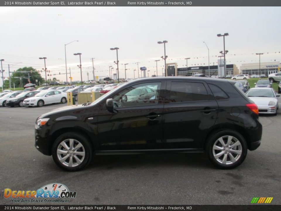 2014 Mitsubishi Outlander Sport ES Labrador Black Pearl / Black Photo #7