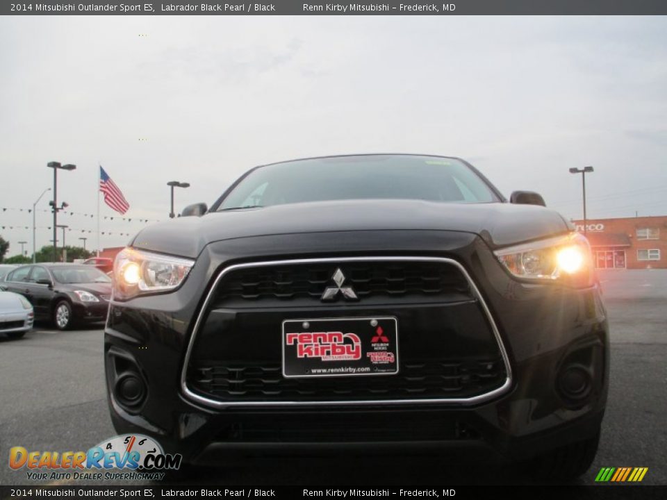 2014 Mitsubishi Outlander Sport ES Labrador Black Pearl / Black Photo #8