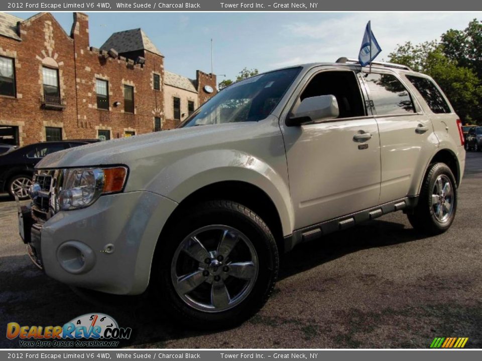 2012 Ford Escape Limited V6 4WD White Suede / Charcoal Black Photo #1