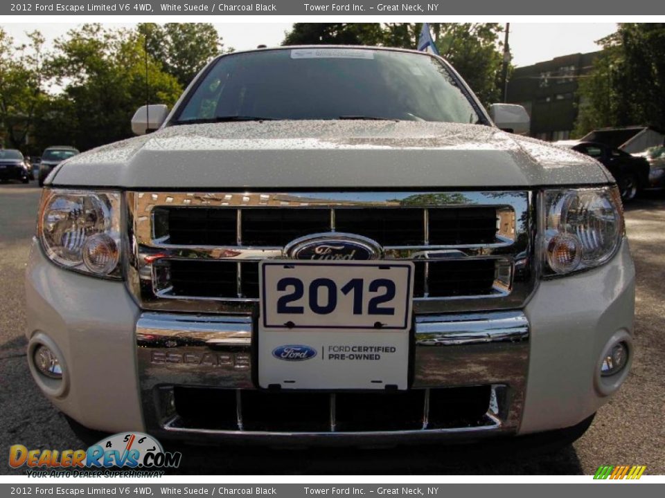 2012 Ford Escape Limited V6 4WD White Suede / Charcoal Black Photo #2