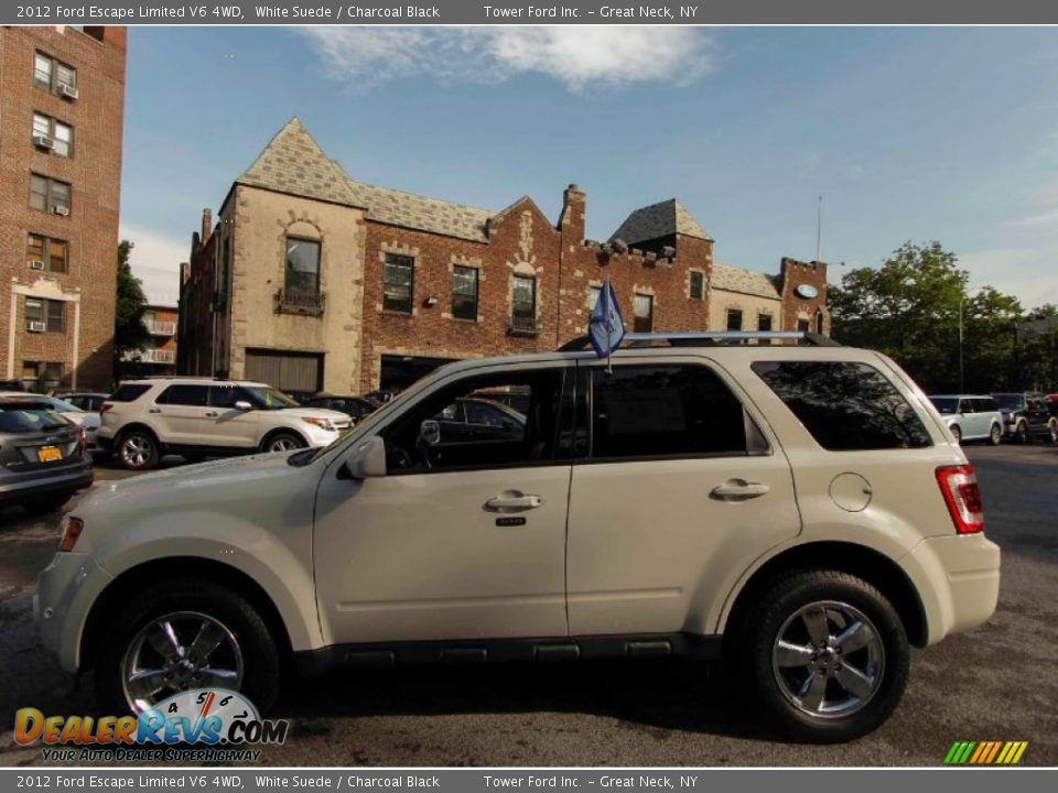 2012 Ford Escape Limited V6 4WD White Suede / Charcoal Black Photo #3