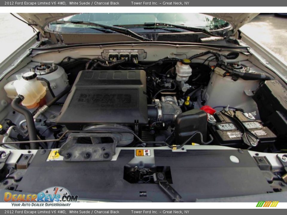 2012 Ford Escape Limited V6 4WD White Suede / Charcoal Black Photo #10