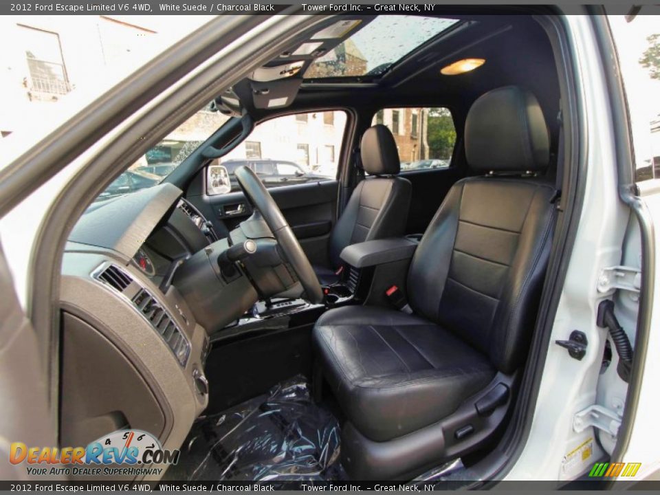 2012 Ford Escape Limited V6 4WD White Suede / Charcoal Black Photo #12