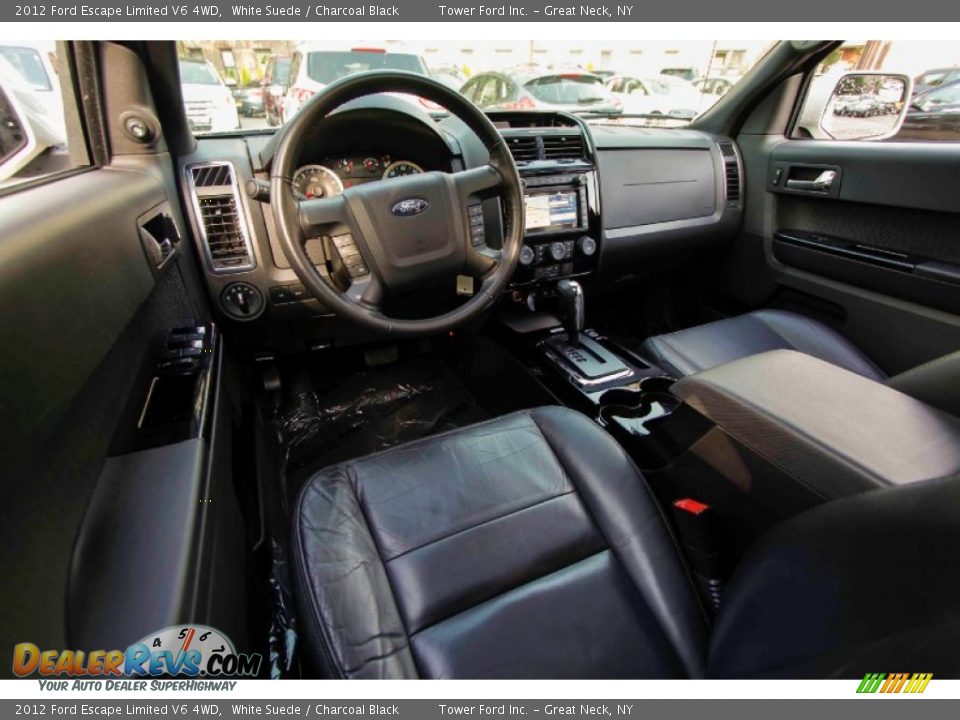 2012 Ford Escape Limited V6 4WD White Suede / Charcoal Black Photo #13