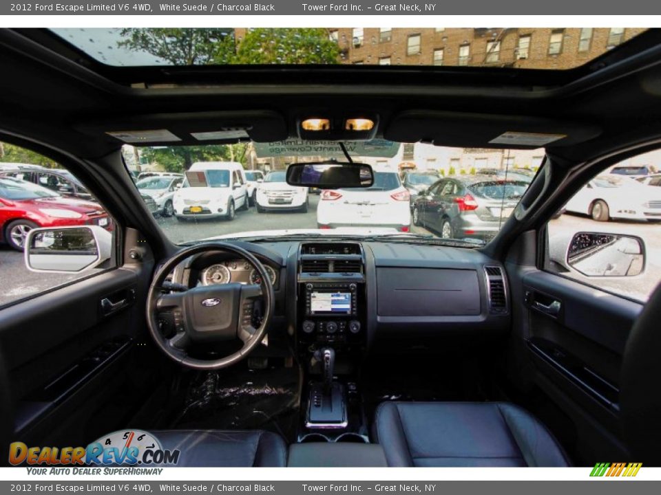 2012 Ford Escape Limited V6 4WD White Suede / Charcoal Black Photo #14