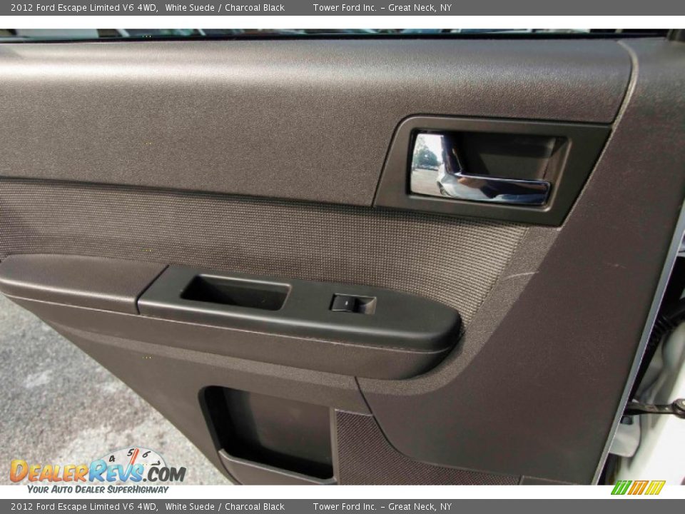 2012 Ford Escape Limited V6 4WD White Suede / Charcoal Black Photo #15