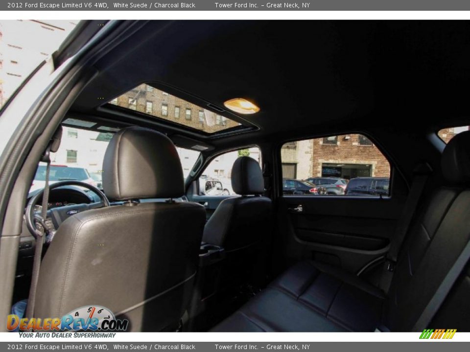 2012 Ford Escape Limited V6 4WD White Suede / Charcoal Black Photo #17