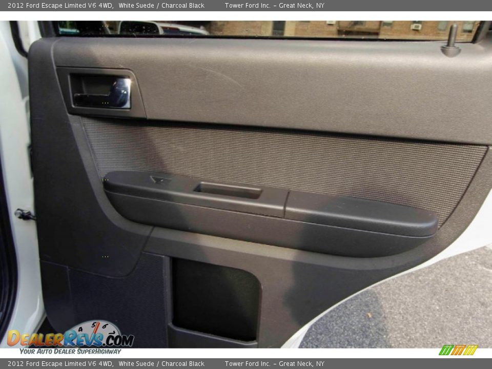 2012 Ford Escape Limited V6 4WD White Suede / Charcoal Black Photo #18