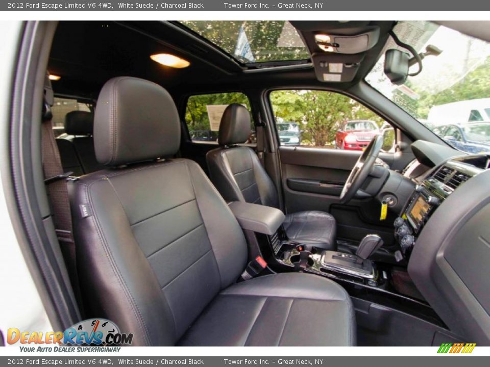 2012 Ford Escape Limited V6 4WD White Suede / Charcoal Black Photo #23