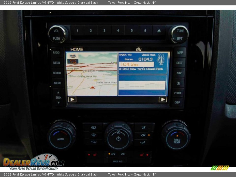 2012 Ford Escape Limited V6 4WD White Suede / Charcoal Black Photo #25