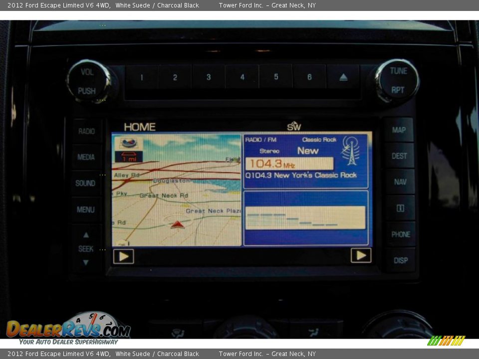 2012 Ford Escape Limited V6 4WD White Suede / Charcoal Black Photo #26