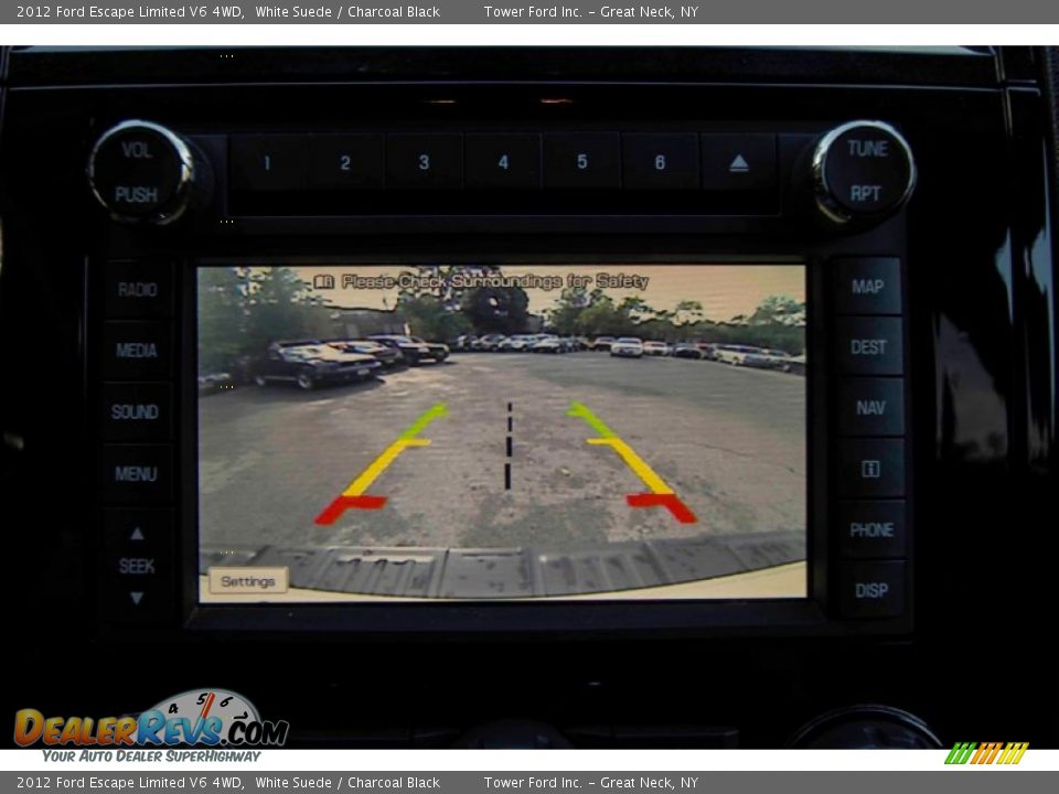 2012 Ford Escape Limited V6 4WD White Suede / Charcoal Black Photo #27