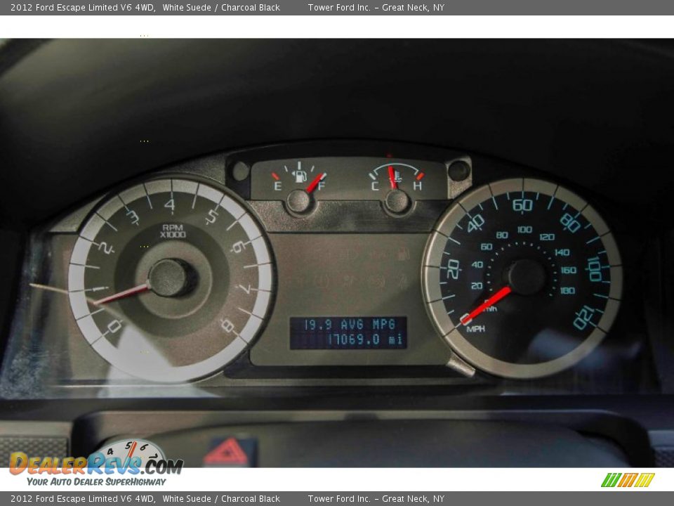 2012 Ford Escape Limited V6 4WD White Suede / Charcoal Black Photo #29