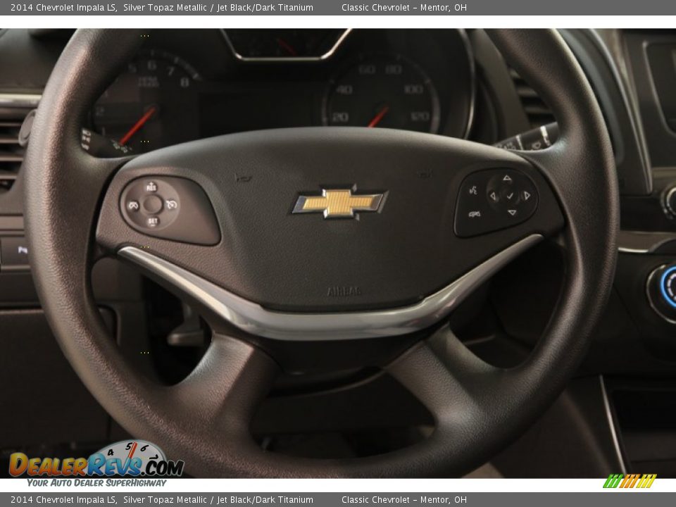 2014 Chevrolet Impala LS Silver Topaz Metallic / Jet Black/Dark Titanium Photo #7