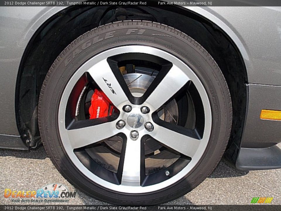 2012 Dodge Challenger SRT8 392 Tungsten Metallic / Dark Slate Gray/Radar Red Photo #27