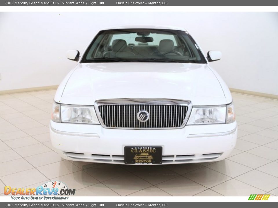 2003 Mercury Grand Marquis LS Vibrant White / Light Flint Photo #2