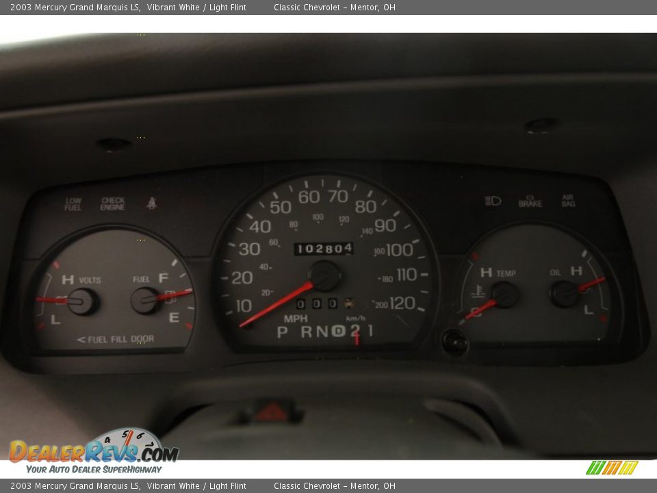 2003 Mercury Grand Marquis LS Vibrant White / Light Flint Photo #5