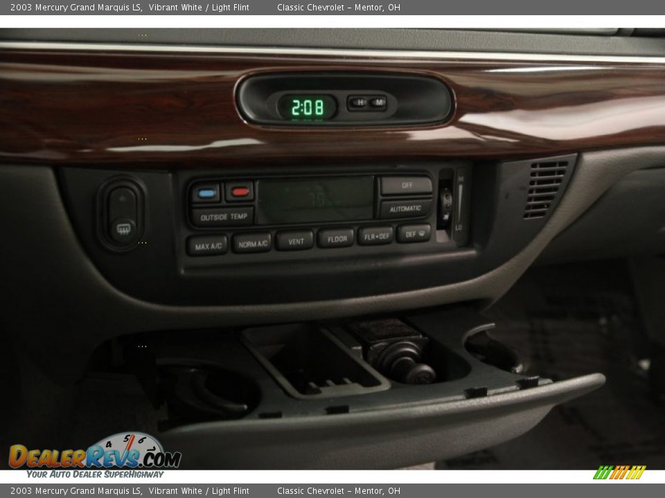 2003 Mercury Grand Marquis LS Vibrant White / Light Flint Photo #8