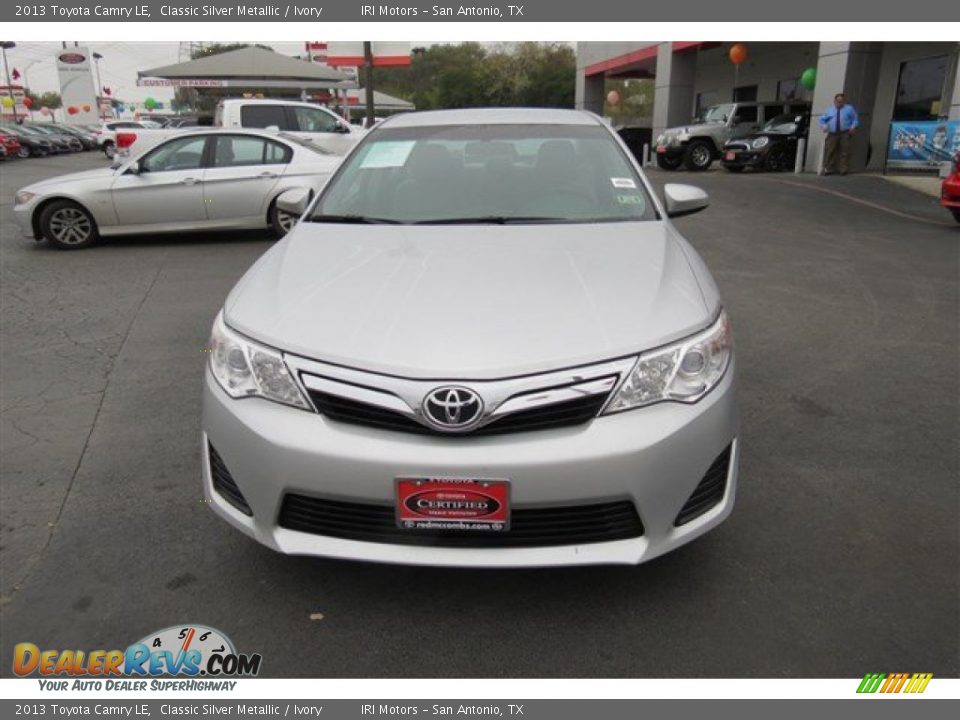 2013 Toyota Camry LE Classic Silver Metallic / Ivory Photo #2