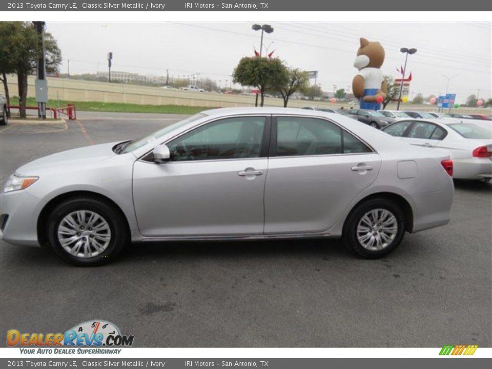 2013 Toyota Camry LE Classic Silver Metallic / Ivory Photo #4