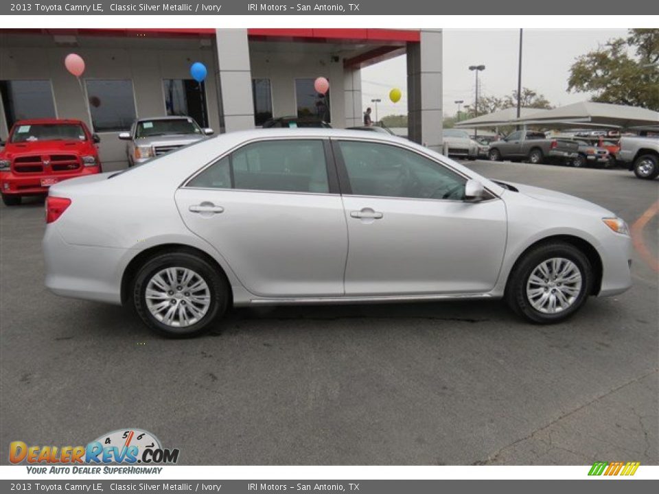 2013 Toyota Camry LE Classic Silver Metallic / Ivory Photo #8