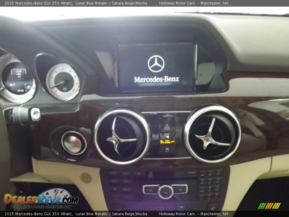 2015 Mercedes-Benz GLK 350 4Matic Lunar Blue Metallic / Sahara Beige/Mocha Photo #13