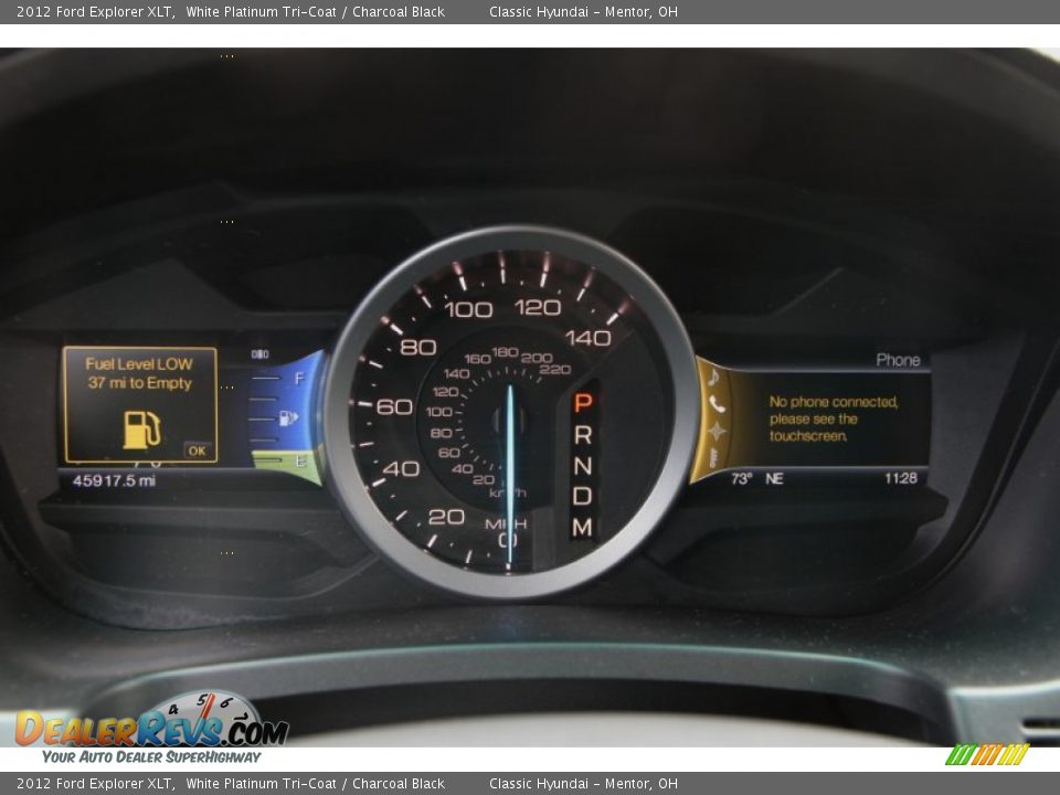 2012 Ford Explorer XLT White Platinum Tri-Coat / Charcoal Black Photo #7
