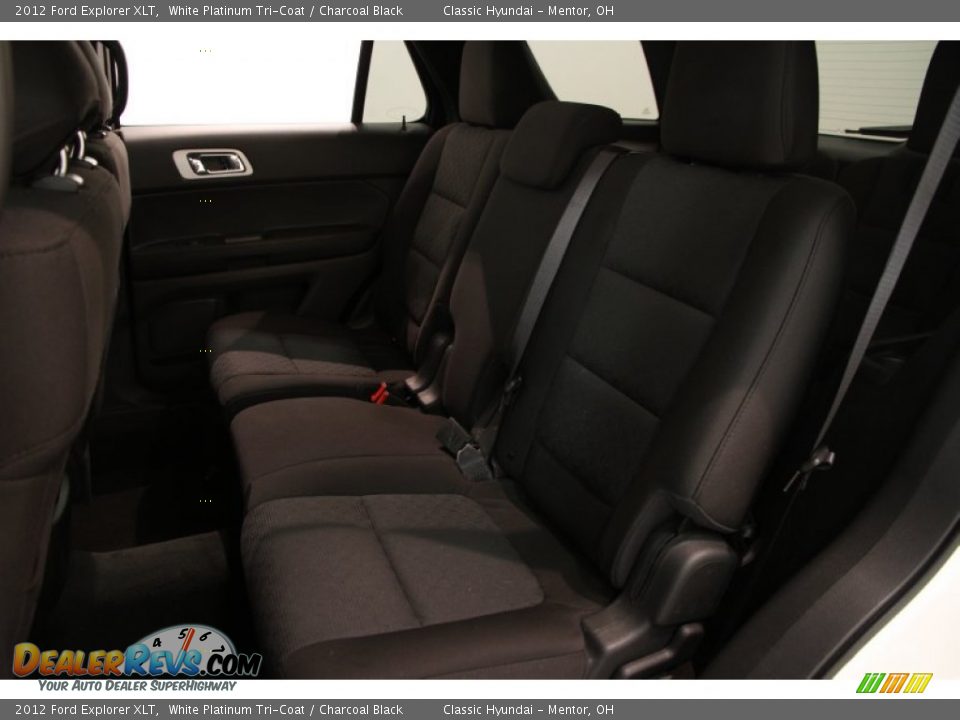 2012 Ford Explorer XLT White Platinum Tri-Coat / Charcoal Black Photo #27