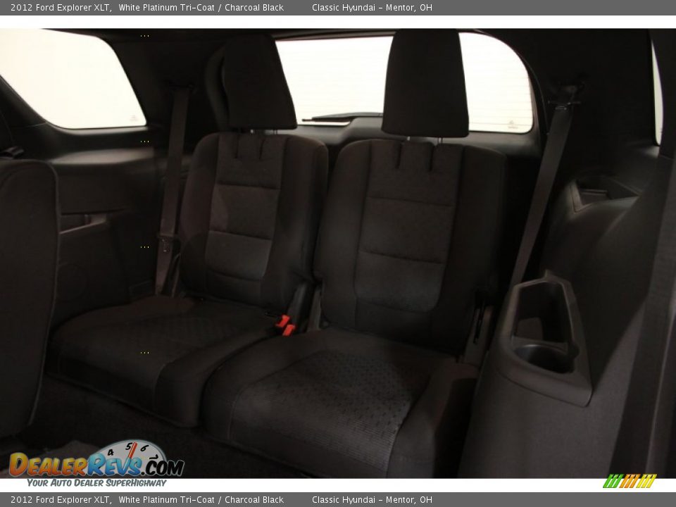 2012 Ford Explorer XLT White Platinum Tri-Coat / Charcoal Black Photo #28