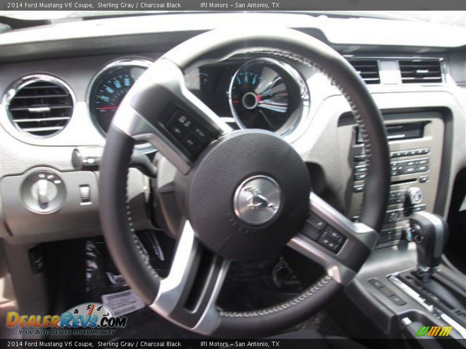 2014 Ford Mustang V6 Coupe Sterling Gray / Charcoal Black Photo #7