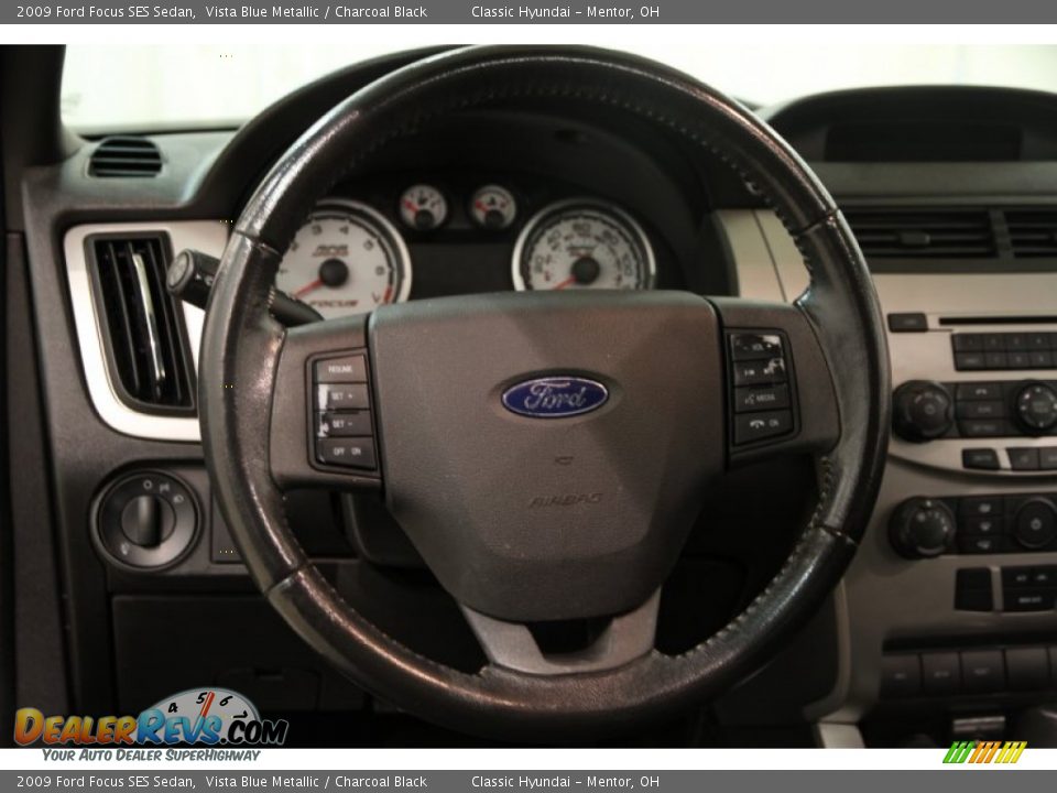 2009 Ford Focus SES Sedan Vista Blue Metallic / Charcoal Black Photo #5