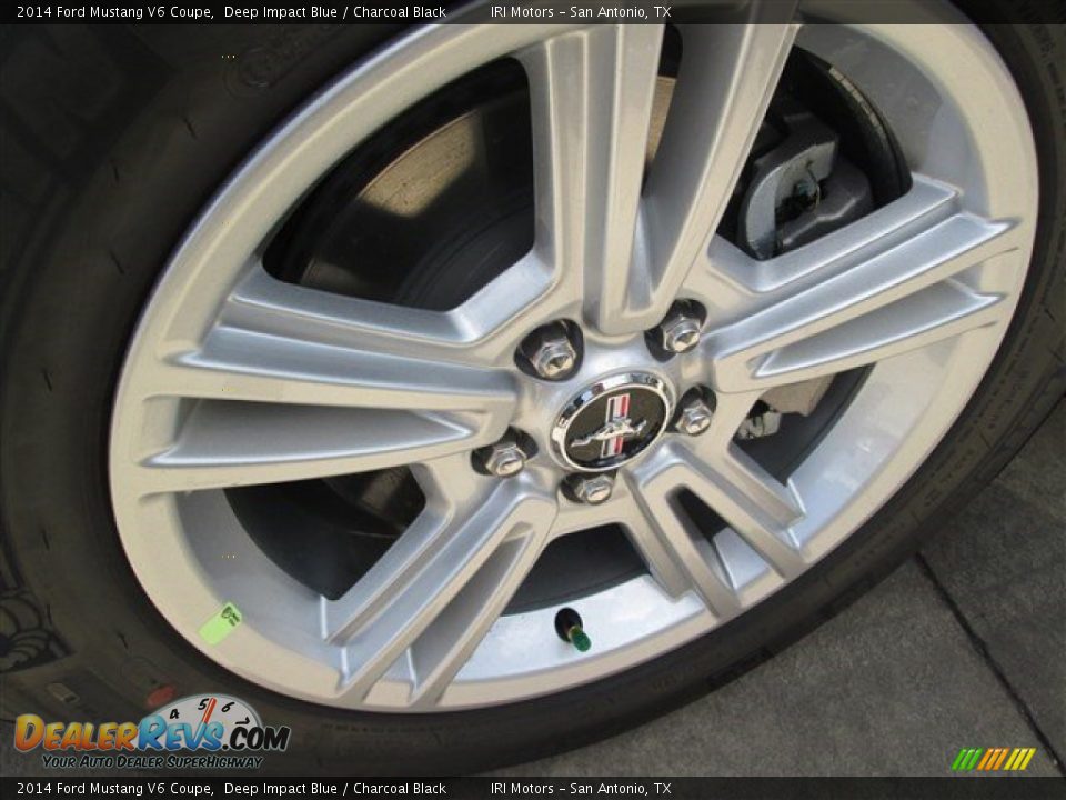 2014 Ford Mustang V6 Coupe Deep Impact Blue / Charcoal Black Photo #3