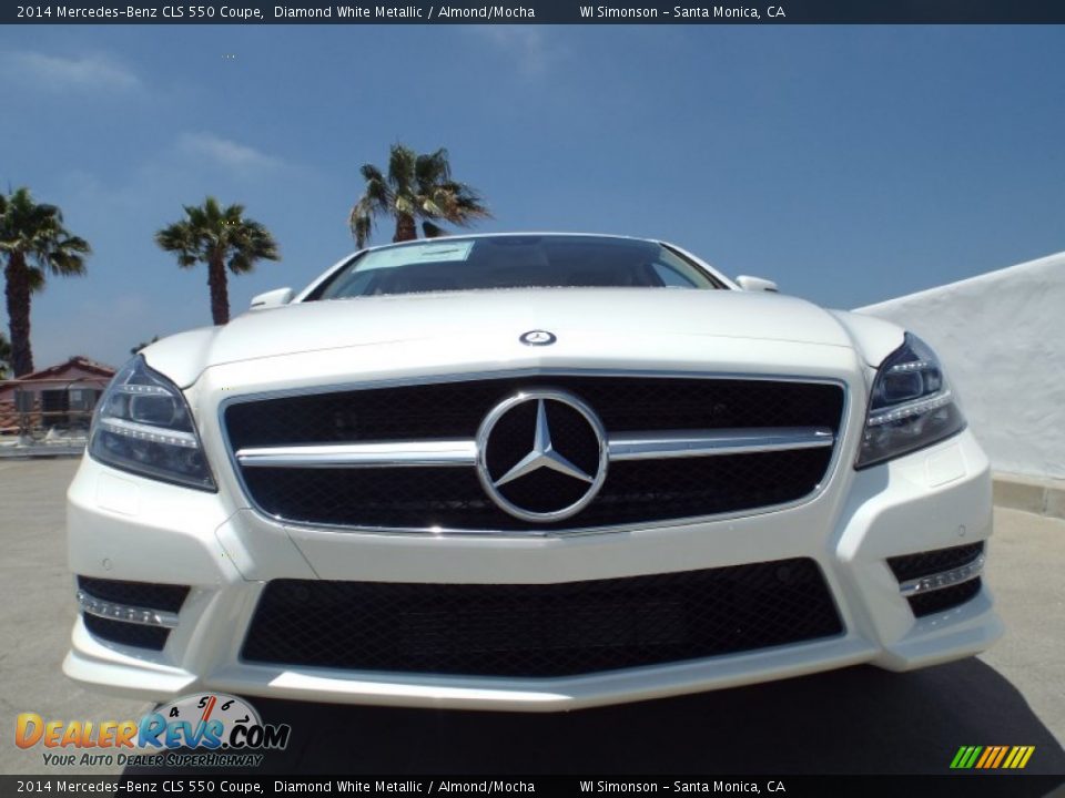 2014 Mercedes-Benz CLS 550 Coupe Diamond White Metallic / Almond/Mocha Photo #2