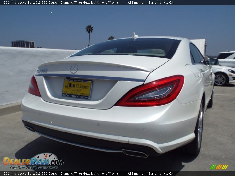 2014 Mercedes-Benz CLS 550 Coupe Diamond White Metallic / Almond/Mocha Photo #4