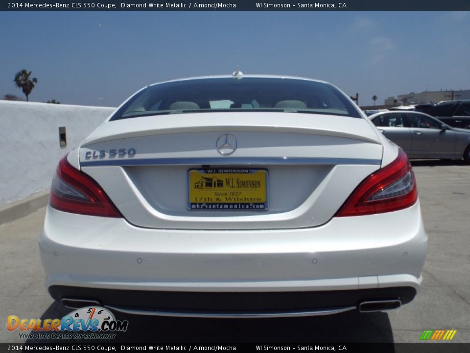 2014 Mercedes-Benz CLS 550 Coupe Diamond White Metallic / Almond/Mocha Photo #5