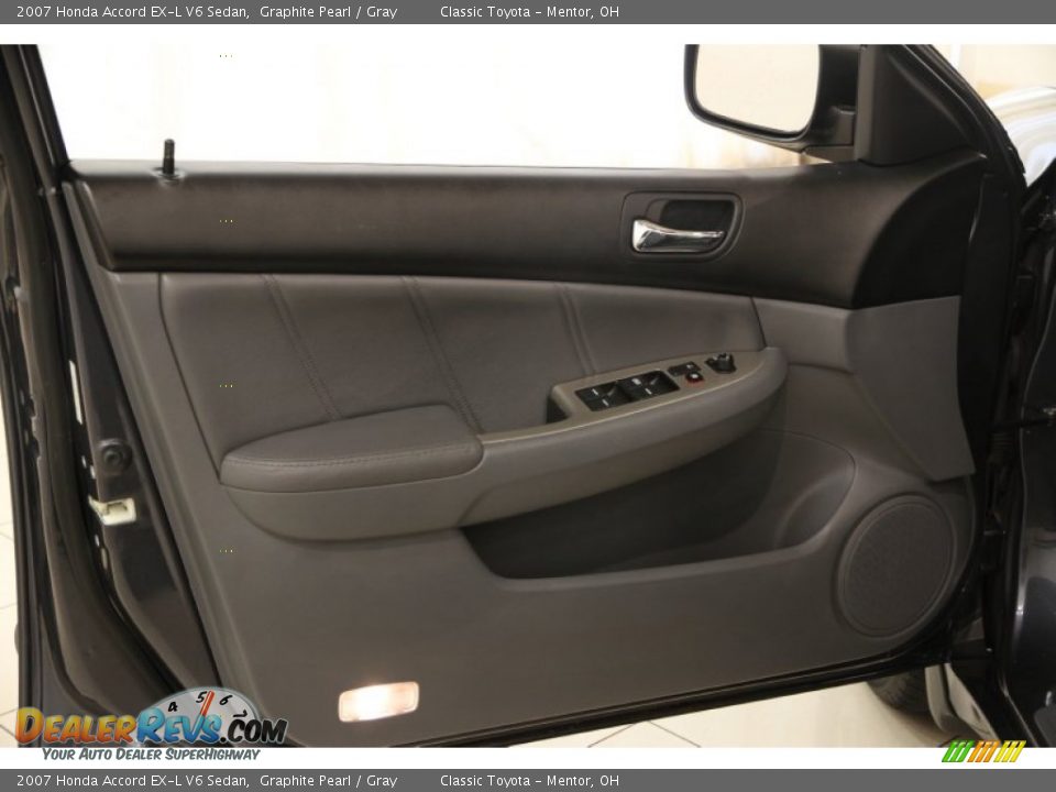 2007 Honda Accord EX-L V6 Sedan Graphite Pearl / Gray Photo #4