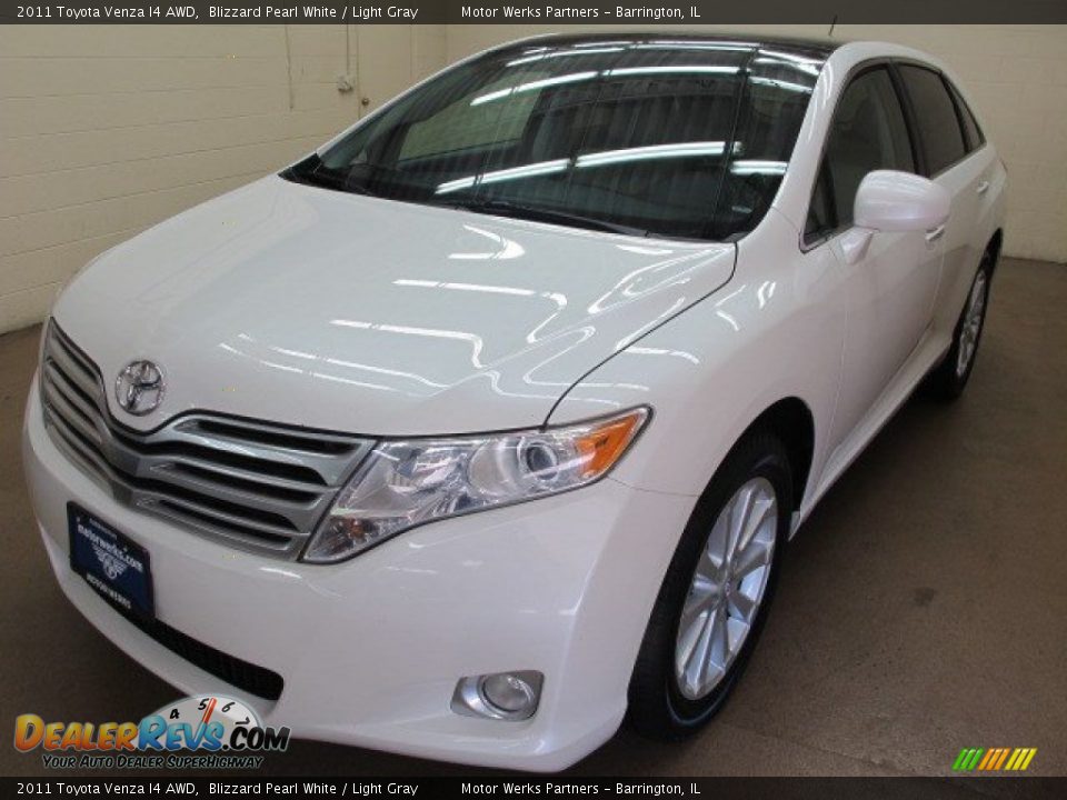 2011 Toyota Venza I4 AWD Blizzard Pearl White / Light Gray Photo #3