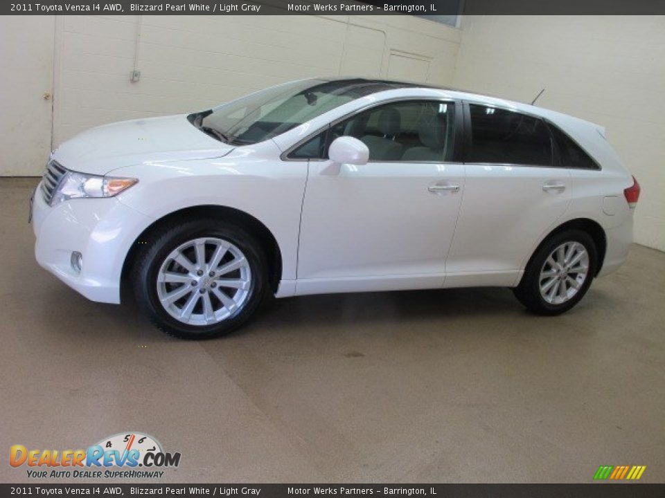 2011 Toyota Venza I4 AWD Blizzard Pearl White / Light Gray Photo #4