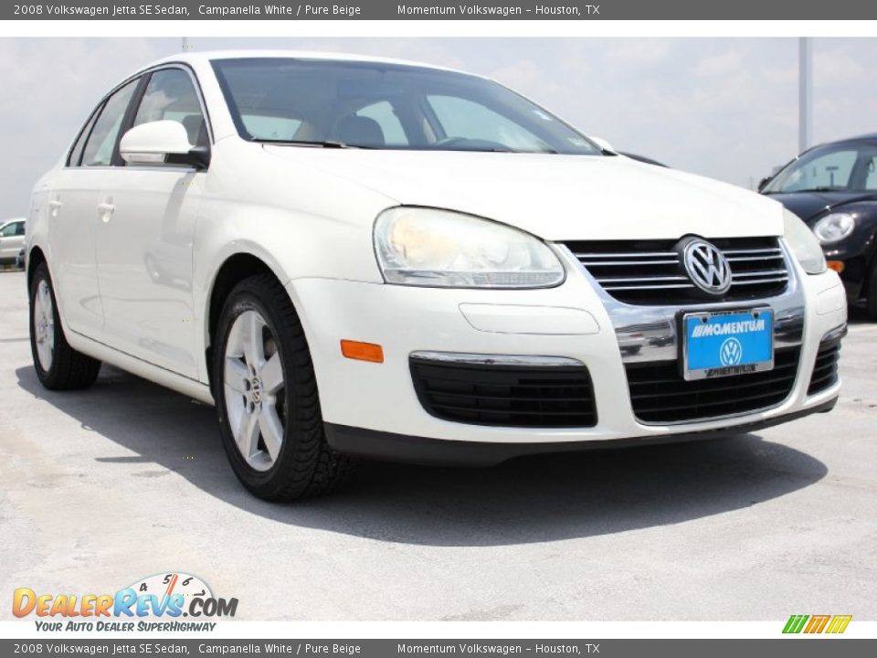 2008 Volkswagen Jetta SE Sedan Campanella White / Pure Beige Photo #1