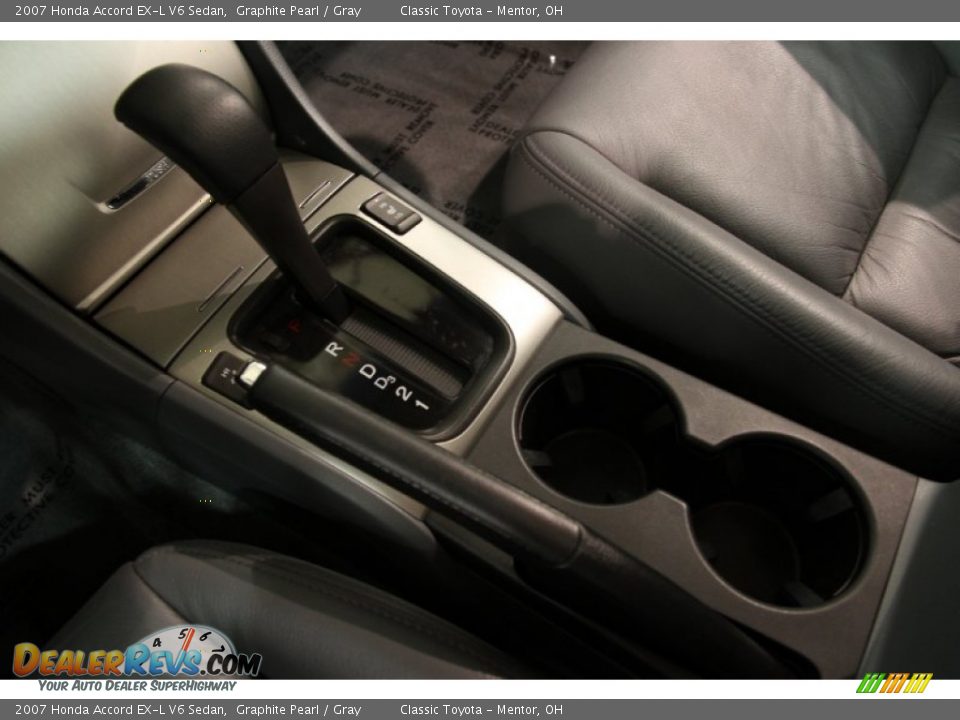 2007 Honda Accord EX-L V6 Sedan Graphite Pearl / Gray Photo #9