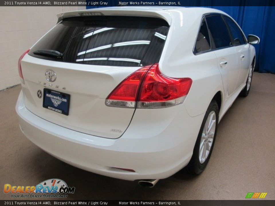 2011 Toyota Venza I4 AWD Blizzard Pearl White / Light Gray Photo #8