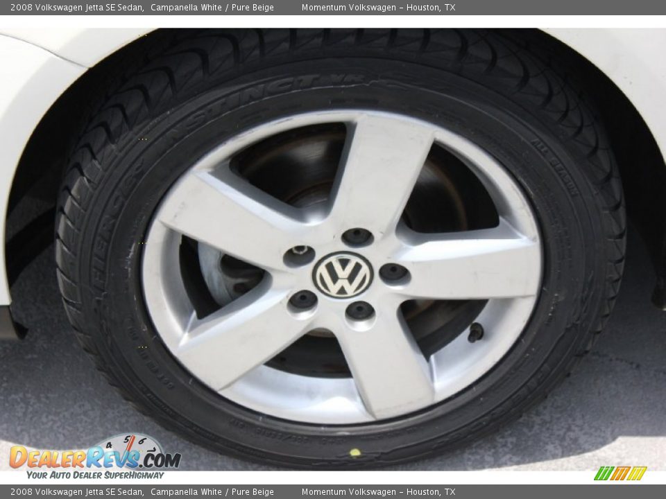 2008 Volkswagen Jetta SE Sedan Campanella White / Pure Beige Photo #4