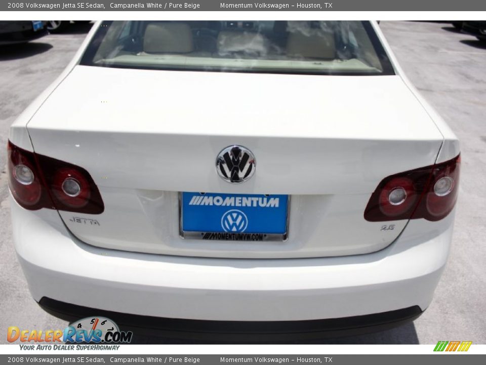 2008 Volkswagen Jetta SE Sedan Campanella White / Pure Beige Photo #7