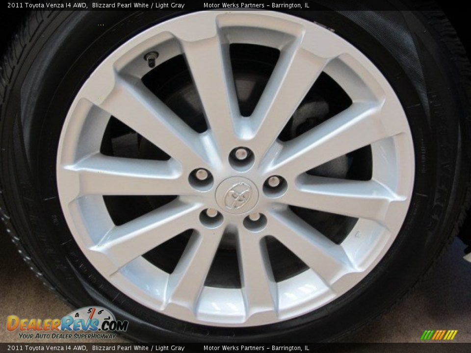2011 Toyota Venza I4 AWD Blizzard Pearl White / Light Gray Photo #14