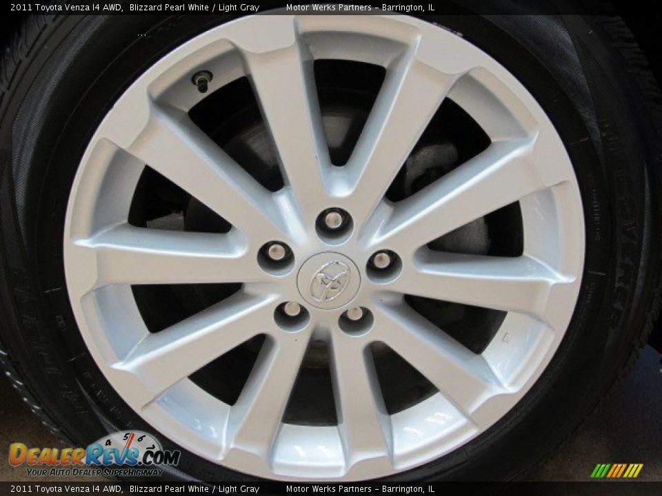 2011 Toyota Venza I4 AWD Blizzard Pearl White / Light Gray Photo #15