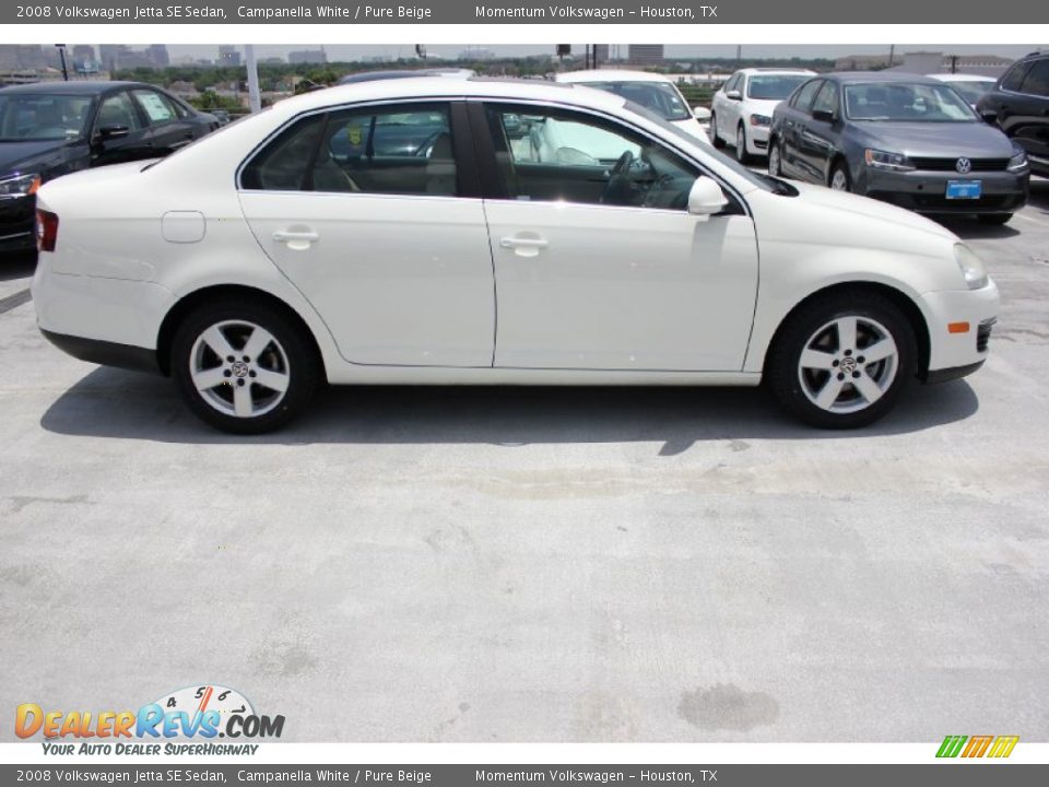 2008 Volkswagen Jetta SE Sedan Campanella White / Pure Beige Photo #9