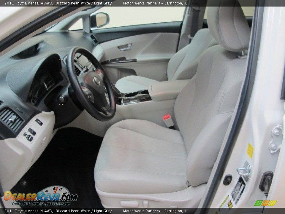 2011 Toyota Venza I4 AWD Blizzard Pearl White / Light Gray Photo #16