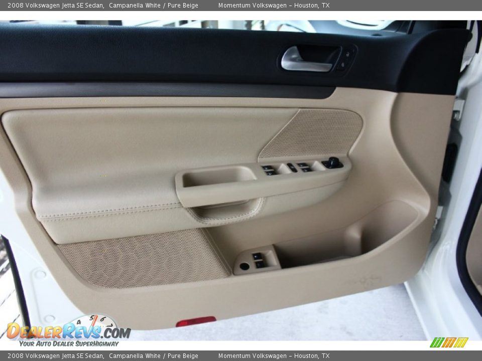 2008 Volkswagen Jetta SE Sedan Campanella White / Pure Beige Photo #10