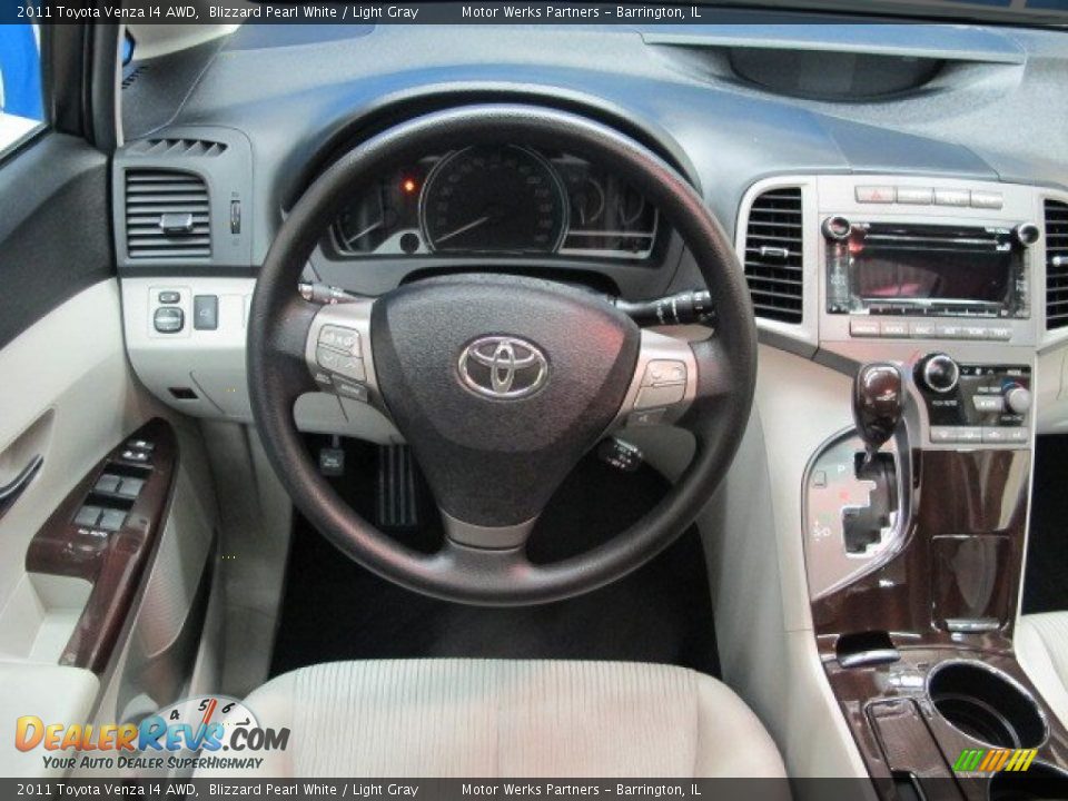 2011 Toyota Venza I4 AWD Blizzard Pearl White / Light Gray Photo #22