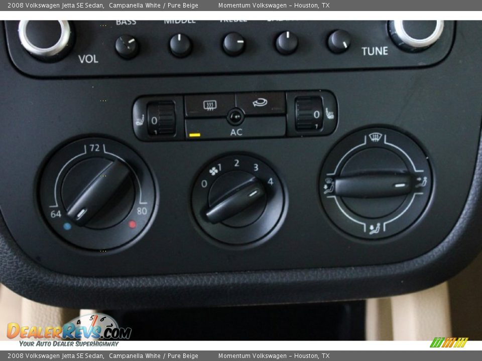 2008 Volkswagen Jetta SE Sedan Campanella White / Pure Beige Photo #17